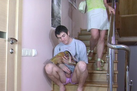 Aunt lets her nephew use her rose but only with a condom.